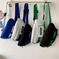 Nylon Waterproof Crossbody Bag Student Diagonal Chest Bag