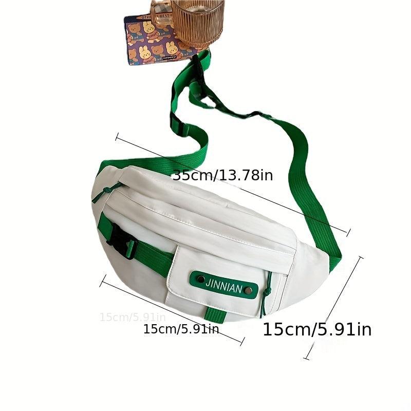 Nylon Waterproof Crossbody Bag Student Diagonal Chest Bag