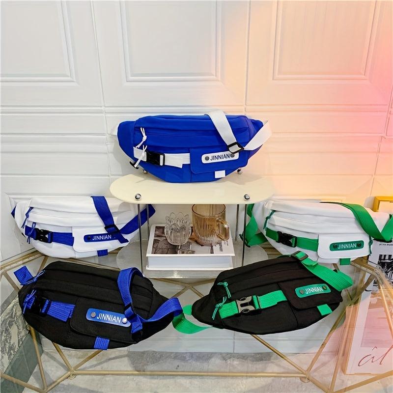 Nylon Waterproof Crossbody Bag Student Diagonal Chest Bag
