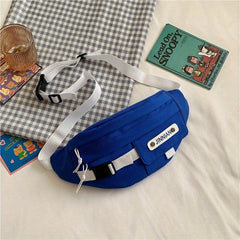Nylon Waterproof Crossbody Bag Student Diagonal Chest Bag
