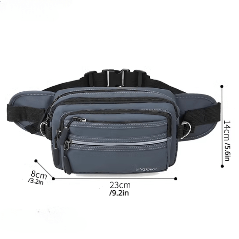 Zipper Waist Bag Fanny Pack For Men Phone Pouch Chest Bag
