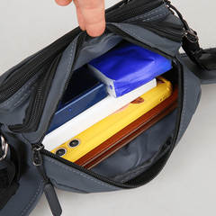 Zipper Waist Bag Fanny Pack For Men Phone Pouch Chest Bag