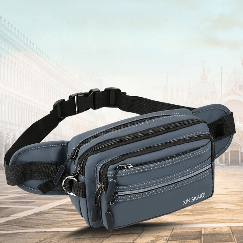 Zipper Waist Bag Fanny Pack For Men Phone Pouch Chest Bag