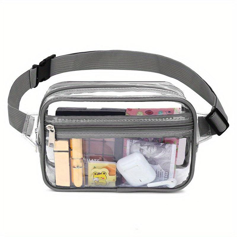 Transparent PVC Waist Bag Crossbody Chest Sports Fanny Bag