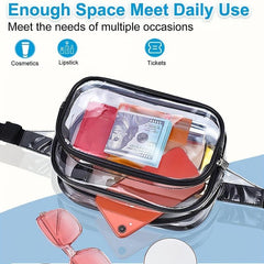 Transparent PVC Waist Bag Crossbody Chest Sports Fanny Bag
