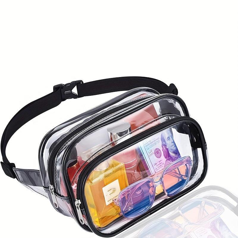 Transparent PVC Waist Bag Crossbody Chest Sports Fanny Bag
