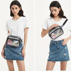 Transparent PVC Waist Bag Crossbody Chest Sports Fanny Bag