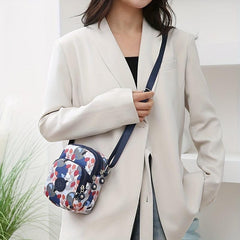 Women's Crossbody Bag Plant Print Messenger Bag