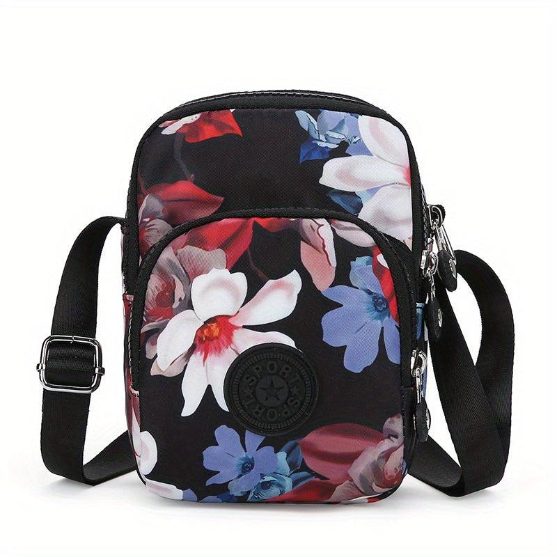 Women's Crossbody Bag Plant Print Messenger Bag