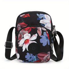 Women's Crossbody Bag Plant Print Messenger Bag