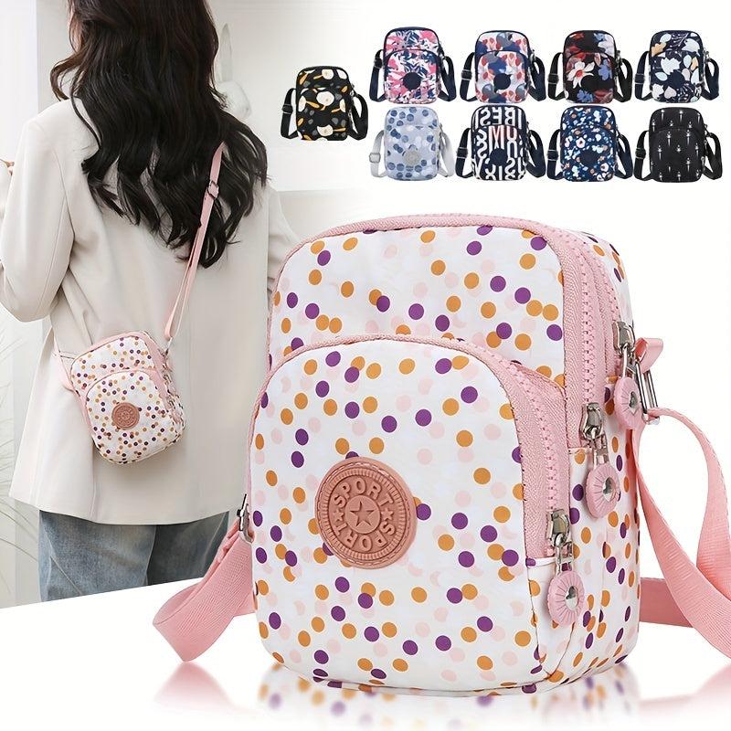 Women's Crossbody Bag Plant Print Messenger Bag