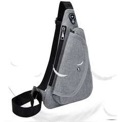 Men's Waterproof Crossbody Bag Anti Theft Chest Bag Multifunctional Shoulder Bag