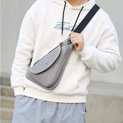Men's Waterproof Crossbody Bag Anti Theft Chest Bag Multifunctional Shoulder Bag