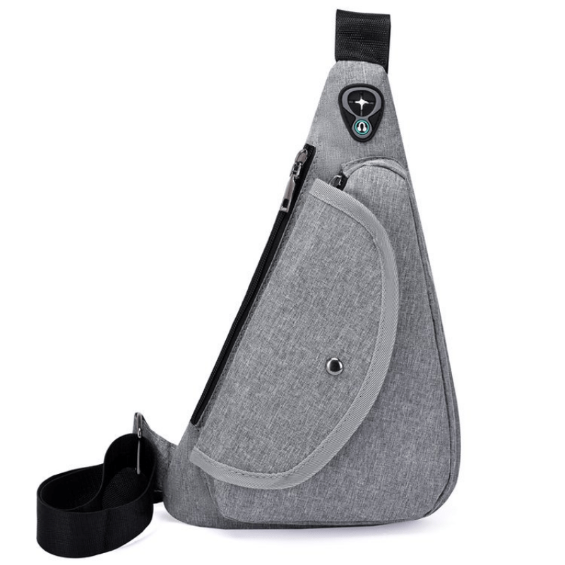 Men's Waterproof Crossbody Bag Anti Theft Chest Bag Multifunctional Shoulder Bag