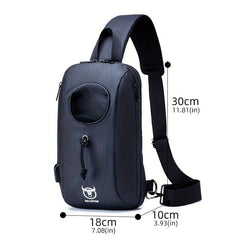 Bull Captain Leather Bag Bottle Chest Bag Man Shoulder Messenger Bag