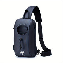 Bull Captain Leather Bag Bottle Chest Bag Man Shoulder Messenger Bag