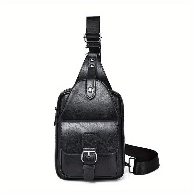 WEIXIER Men's Crossbody Pu Material