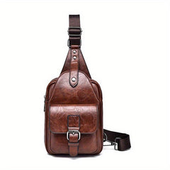 WEIXIER Men's Crossbody Pu Material