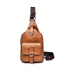 WEIXIER Men's Crossbody Pu Material
