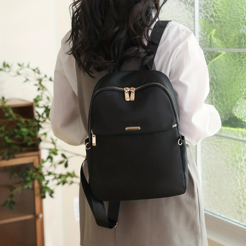 Functional Backpack Purse Zipper Preppy Back To School Daypack