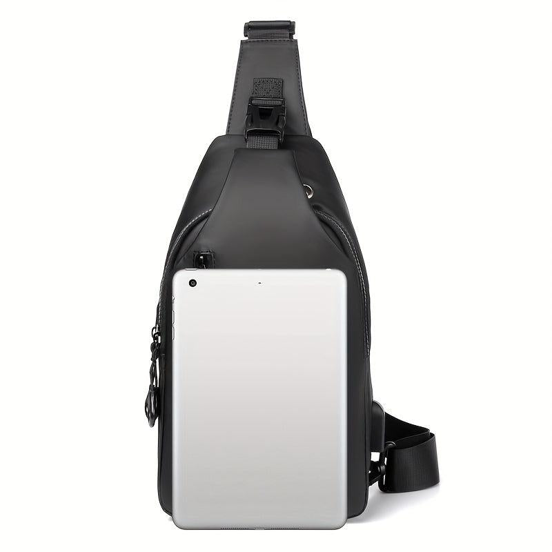 WEIXIER Chest Bag Men's Messenger Bag Large Capacity Shoulder Bag