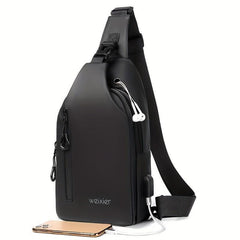 WEIXIER Chest Bag Men's Messenger Bag Large Capacity Shoulder Bag