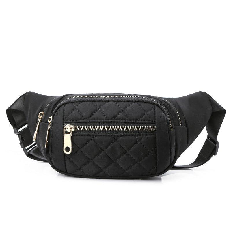 Plaid Waist Bag Female Oxford Waterproof Belt Bags Crossbody Chest Bag Fanny Pac