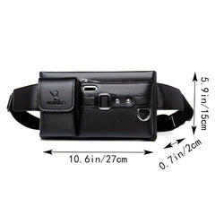 Large Capacity Men's Shoulder Bag Waterproof Business Casual Messenger Bag