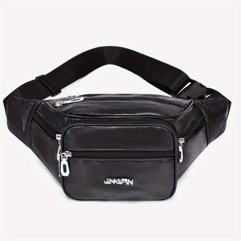 Men's Brown Retro Large Capacity Shoulder Bag PU Leather Casual