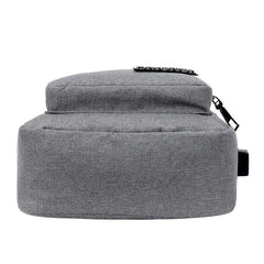 Men's Canvas Bag USB Charging Chest Backpack Shoulder Messenger Bag