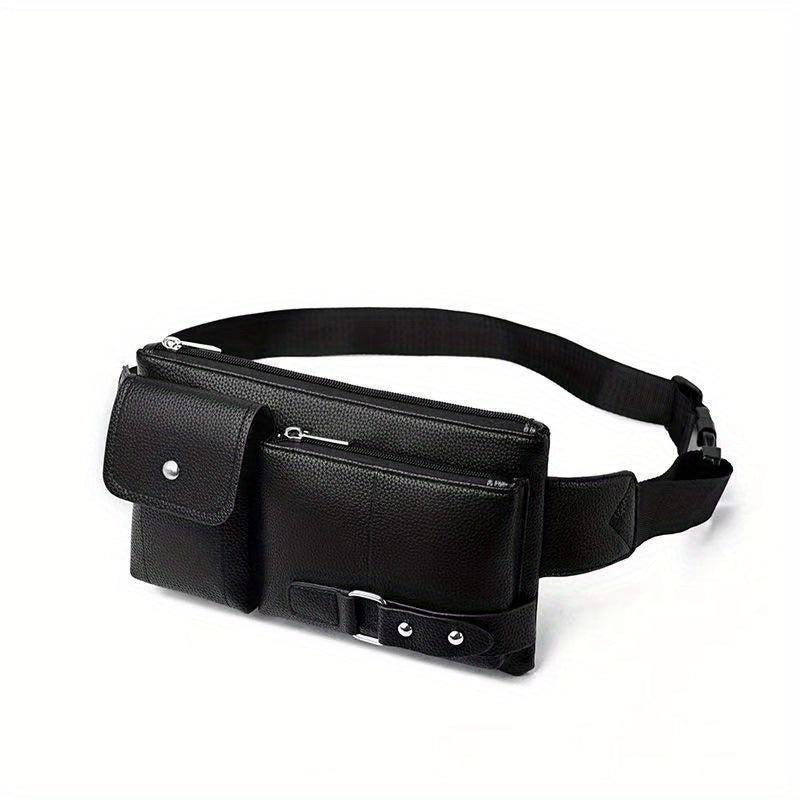 Men's Waterproof Leather Chest Bag Business Wear resistant Strap