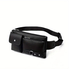 Men's Waterproof Leather Chest Bag Business Wear resistant Strap