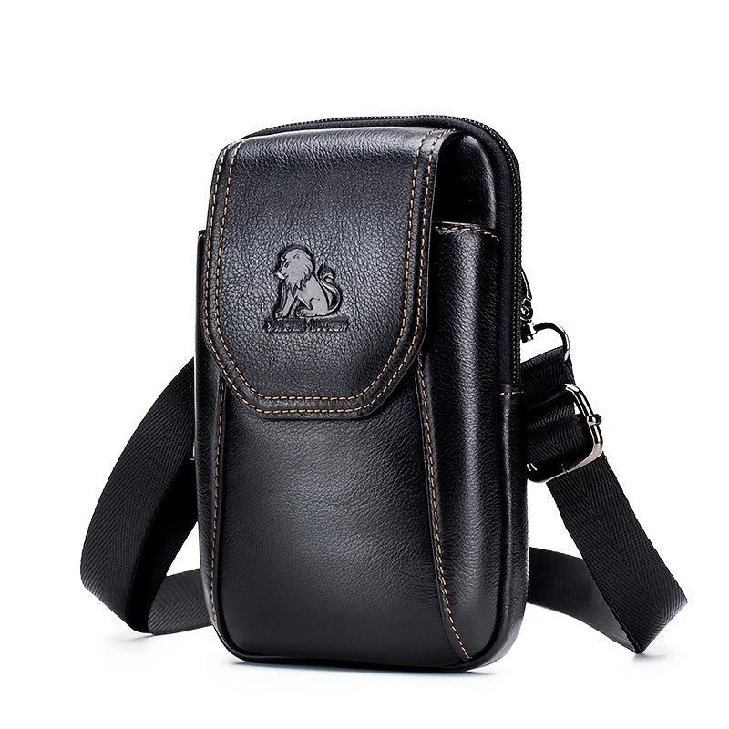 Casual Leather Men's Waist Bag Adjustable