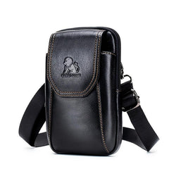 Casual Leather Men's Waist Bag Adjustable