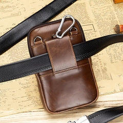 Casual Leather Men's Waist Bag Adjustable