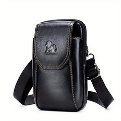 Casual Leather Men's Waist Bag Adjustable