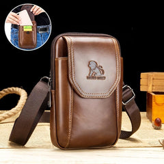 Casual Leather Men's Waist Bag Adjustable