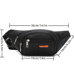 Large Capacity Outdoor Satchel Men's Waist Bag Chest Bag