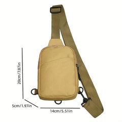 Casual Fitness Sports Waist Bag Chest Bag Minimalist Zipper
