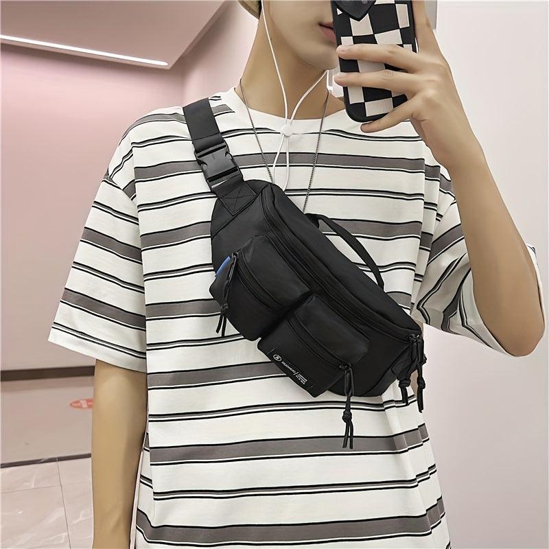 Male Chest Bag All-match Casual Student Sports Boys Waist Bag