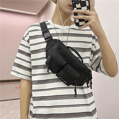 Male Chest Bag All-match Casual Student Sports Boys Waist Bag