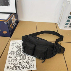 Male Chest Bag All-match Casual Student Sports Boys Waist Bag