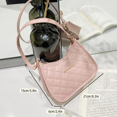 Argyle Quilted Underarm Bag Women's Hobo Bag