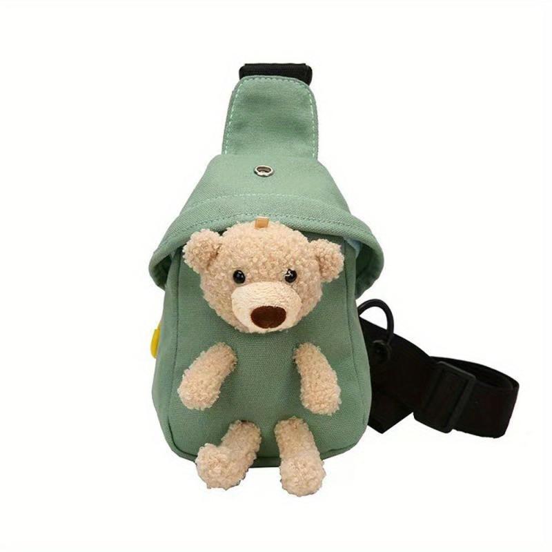 Kids Bear Chest Bag Hole Bag Cartoon Bag for Children