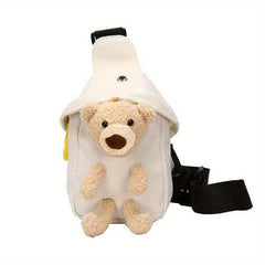 Kids Bear Chest Bag Hole Bag Cartoon Bag for Children