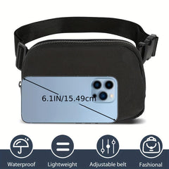 Unisex Mini Fanny Pack Waist Bag Adjustable Strap for Travel Hiking