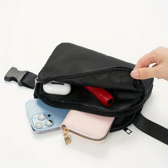 Mini Waist Bag with Adjustable Strap - Unisex Shoulder Bag for Traveling