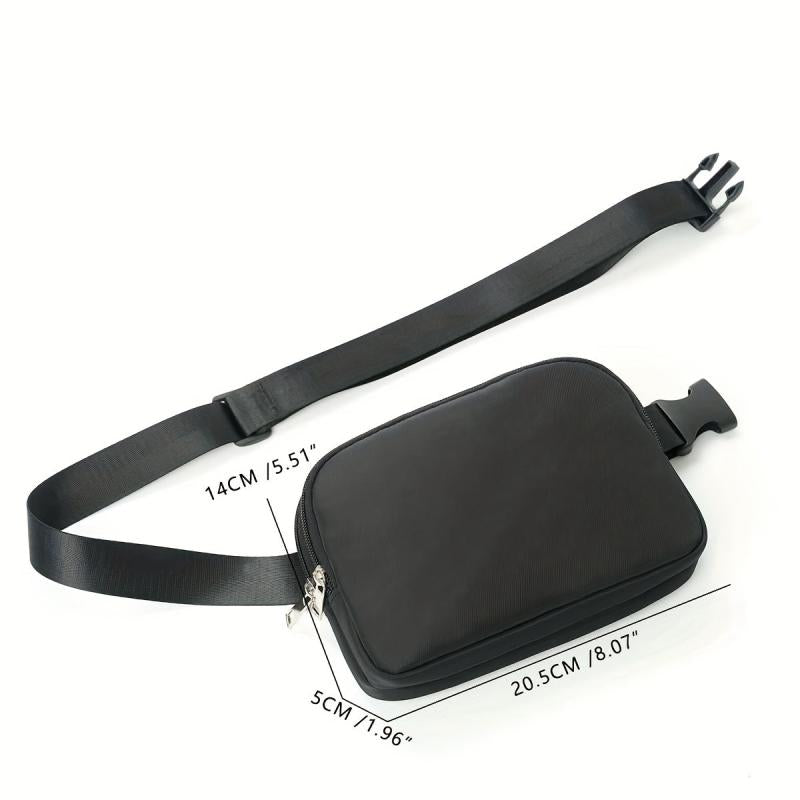Mini Waist Bag with Adjustable Strap - Unisex Shoulder Bag for Traveling