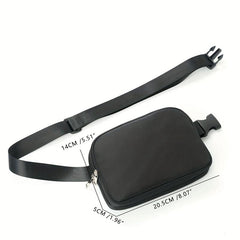 Mini Waist Bag with Adjustable Strap - Unisex Shoulder Bag for Traveling