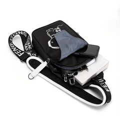 Men's Cartoon Luminous Chest Bag Shoulder Bag Waist Bag